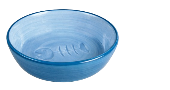 Keramisk skål katt fiskebein 0,2 L 13 cm