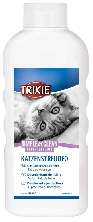 Trixie Simple´n´Clean kattesand deodorant, 750 g, babypulver