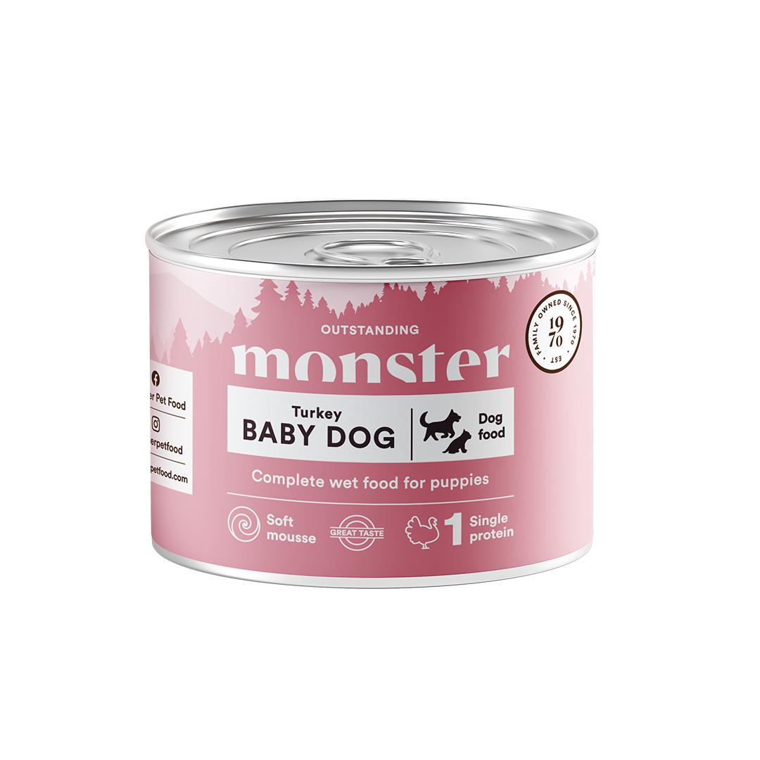 Monster Pet Food Dog Baby Mousse Can 190 g