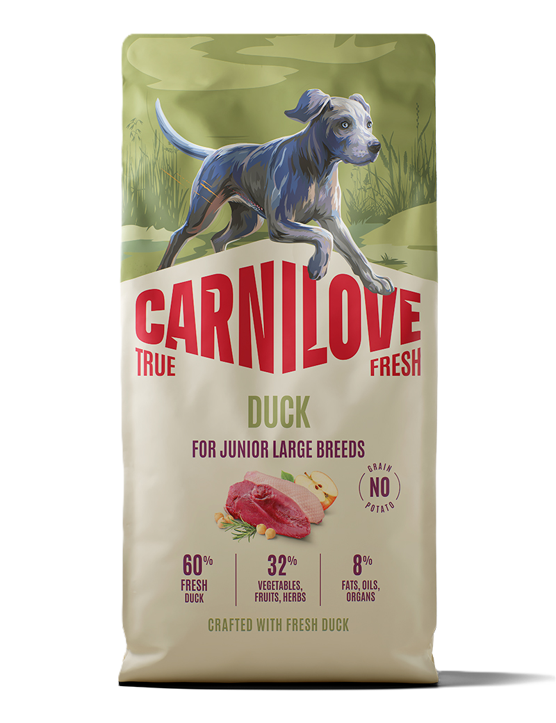 Carnilove True Fresh Dog Duck for Junior Large Breeds 12kg