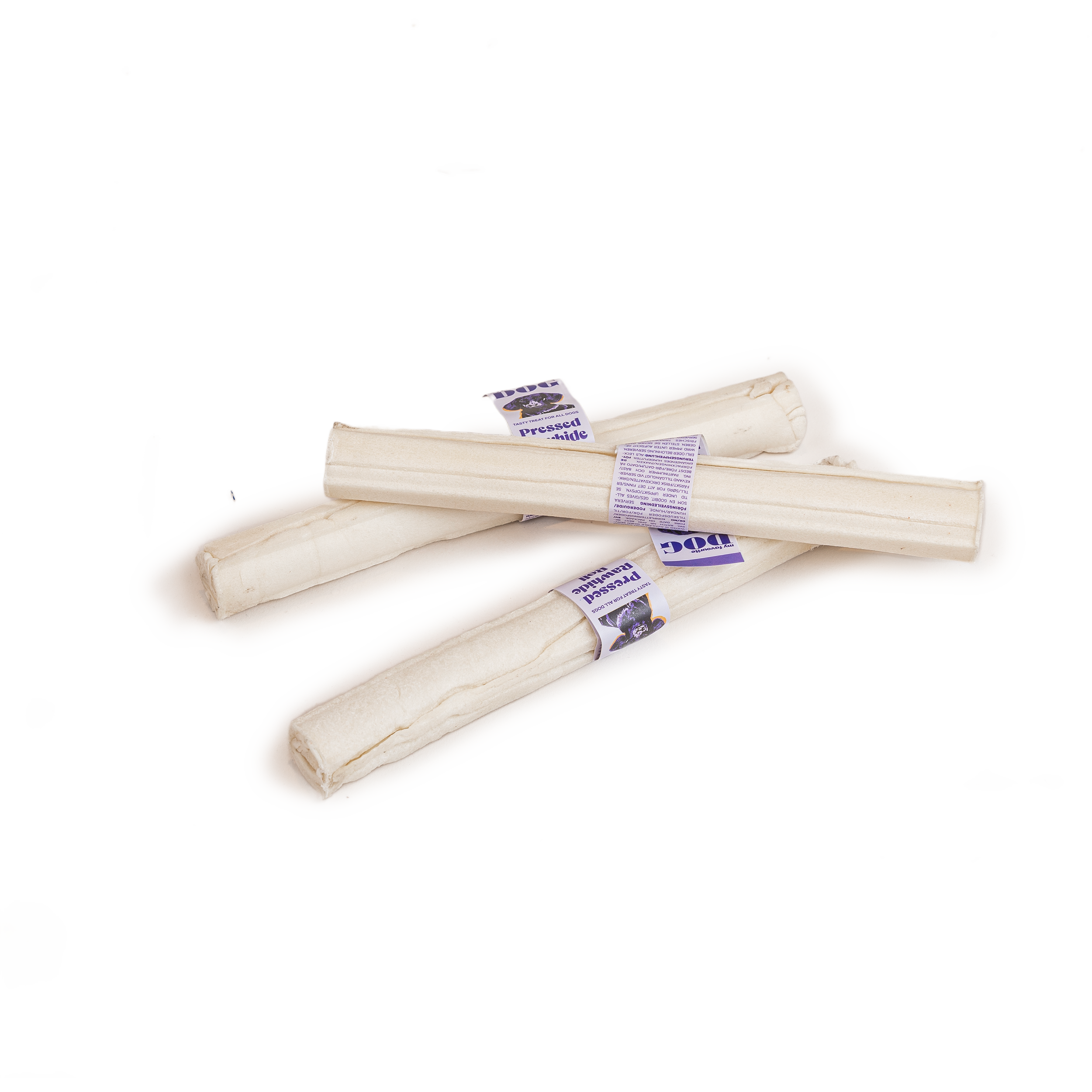 Presset råhud tyggerull 20 cm