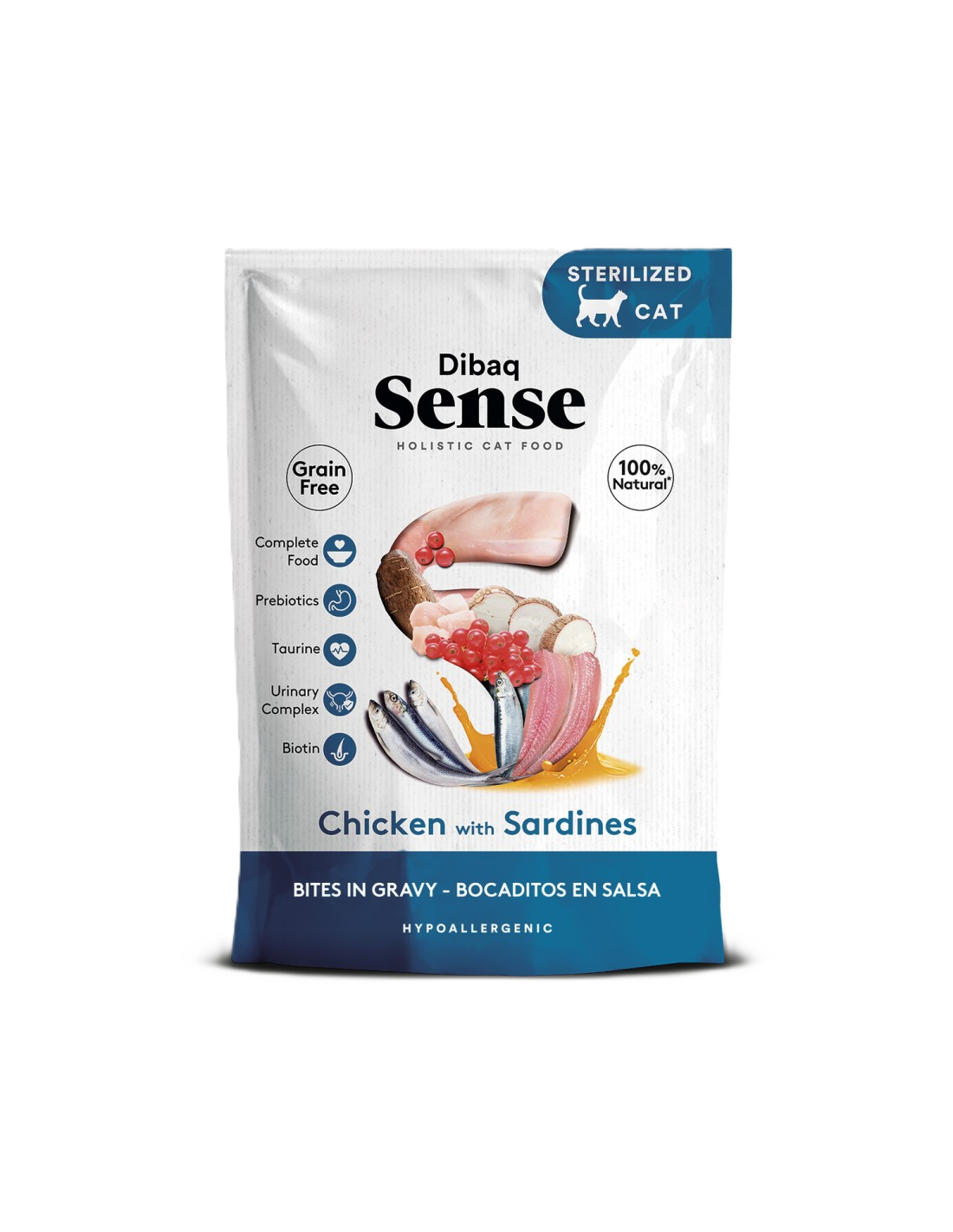 Cat Sense Bites Chicken With Sardines