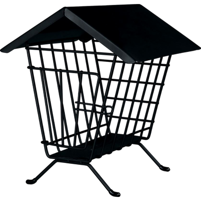 Trixie Frittstående høystativ med lokk i svart 20 x 23 x 20 cm