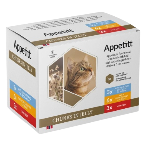 APPETITT Migele våtfôr til katt 12x85g