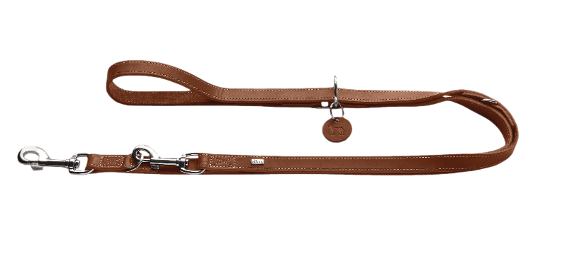 Hundetreningskobbel Aalborg i kuskinn konjakk 200 cm/15 mm