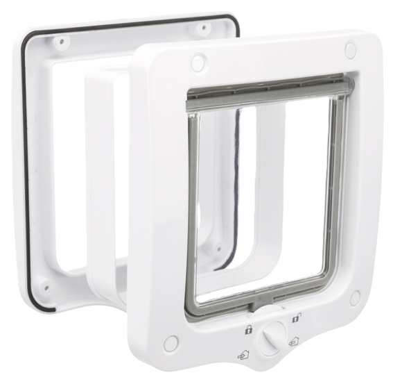 Trixie Katteluke 4-veis, med tunnel, 20 × 22 cm, hvit