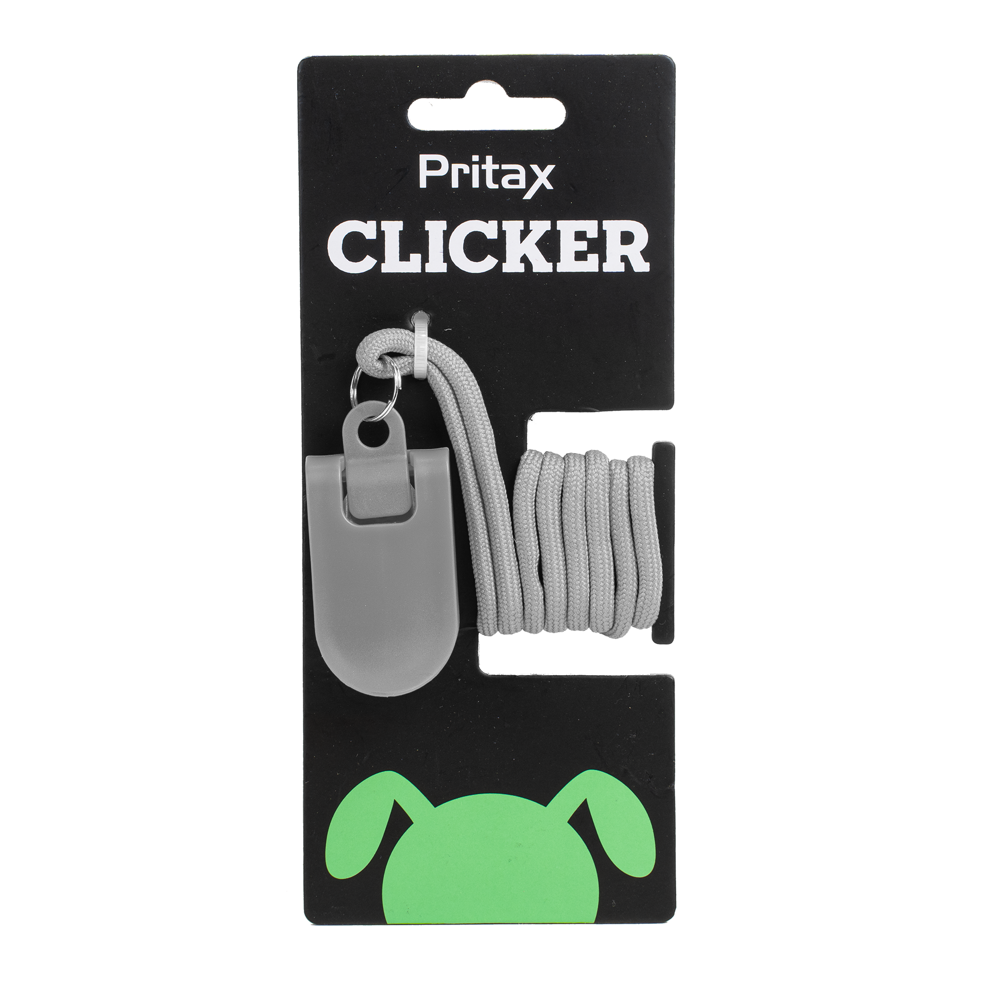 Klikker, 6x3cm, Grå