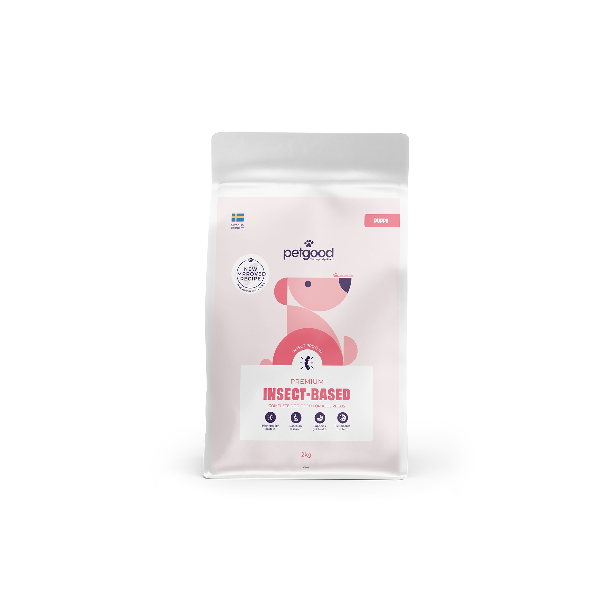 Petgood Insektsbasert fullfôr til valper 2 kg