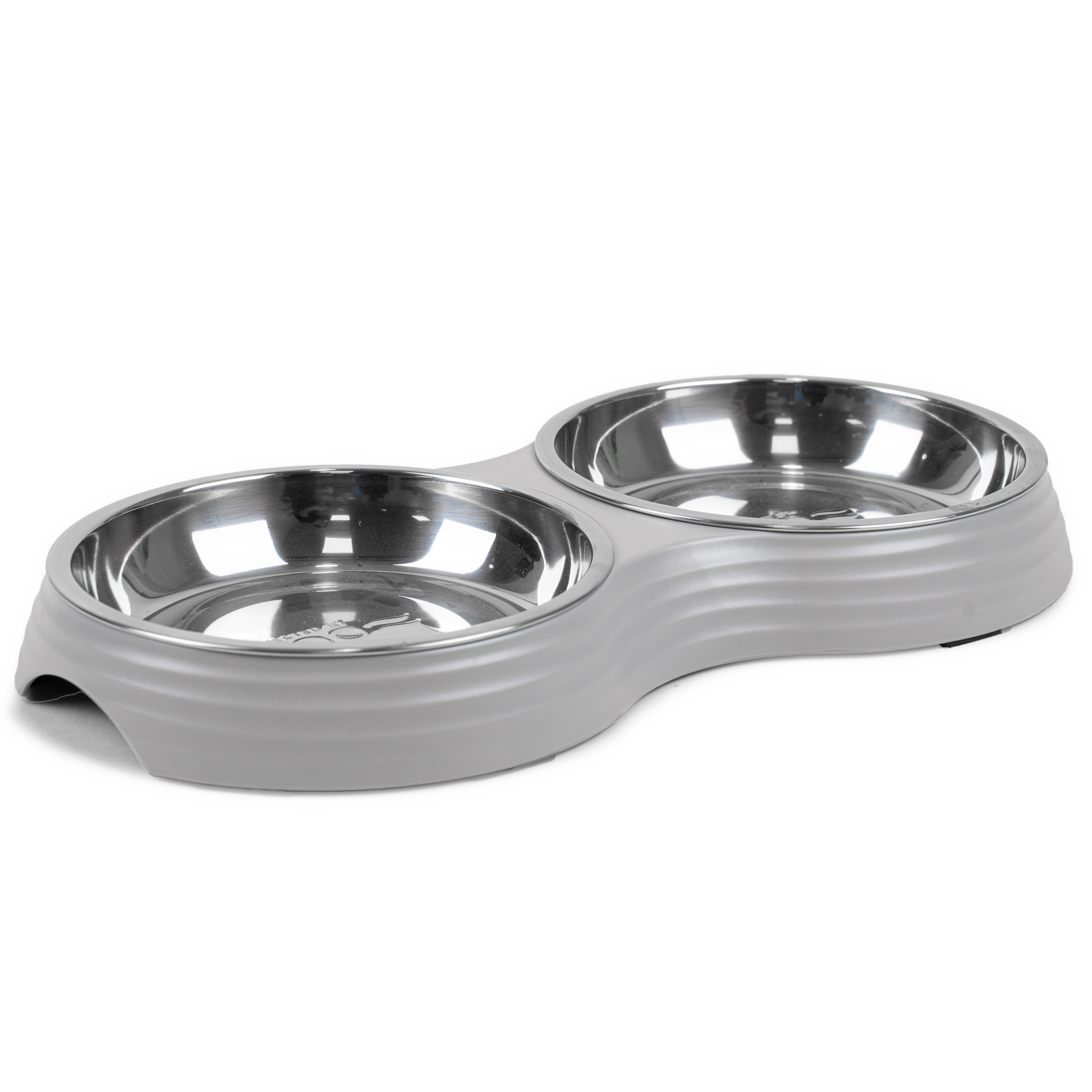 Kattmatbar Ripple Grå S/M, 2x200ml, 28x15x3cm