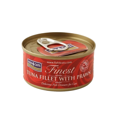 Våtfôr med tunfisk og reke