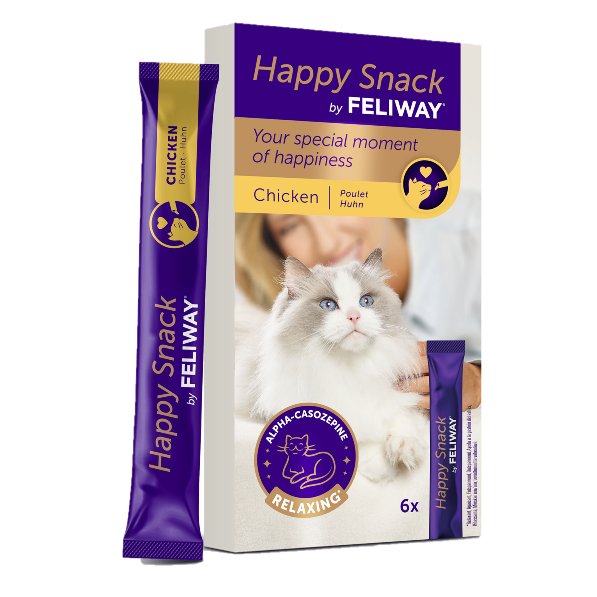 Feliway - Happy Snack 6x15g - Katt - Helse og pelsPetXL