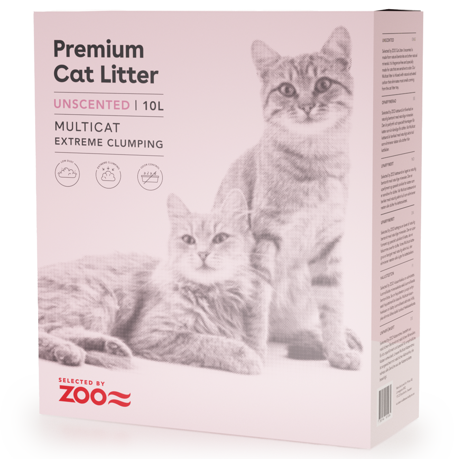 Selected by ZOO Kattesand uparfymert Multicat