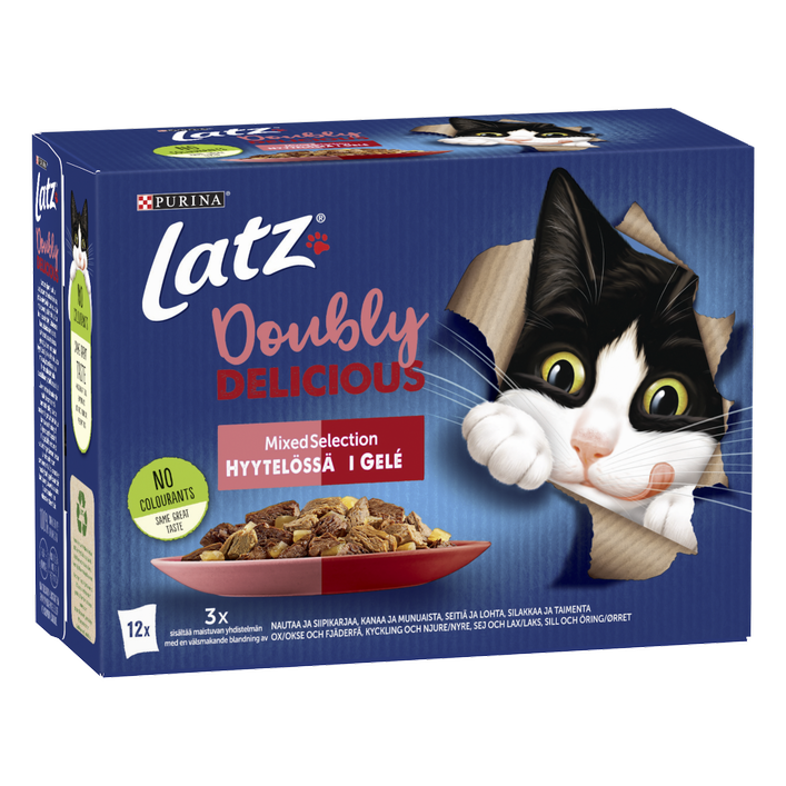 Purina Latz Latz Agail Doubly Delicious i gelé 12x85 g