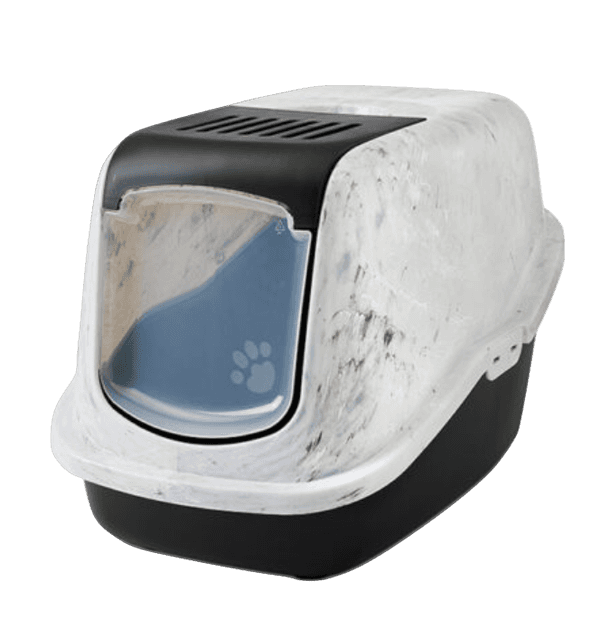 Savic Kattekasse Nestor Marmor Svart 56x39x38cm