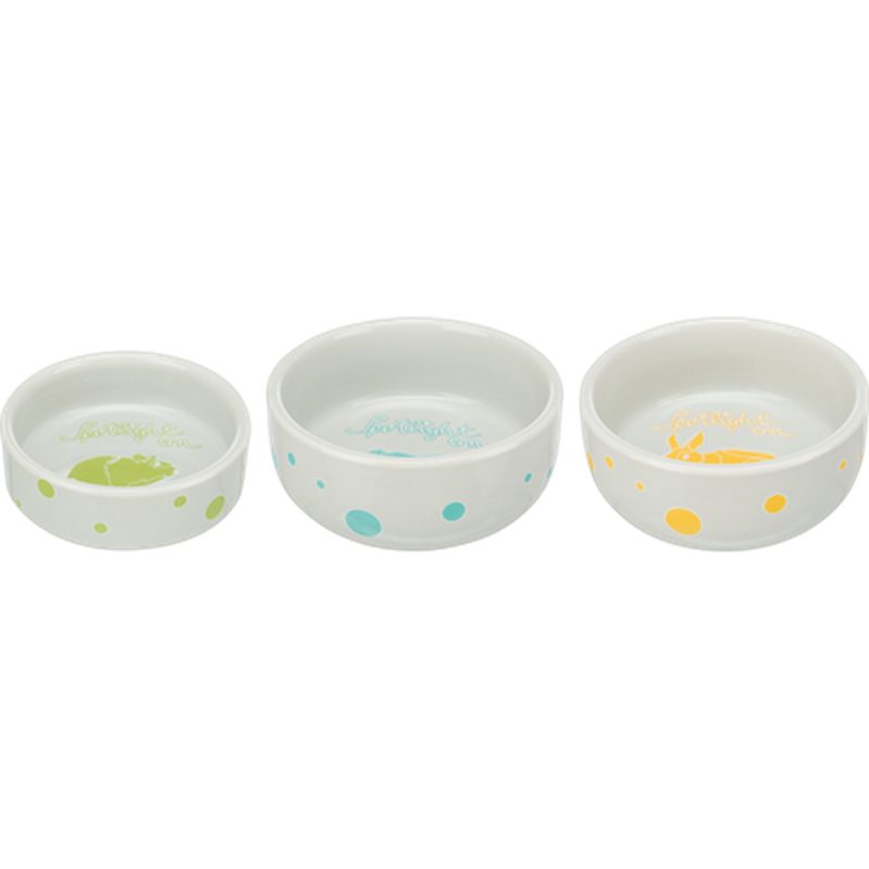Trixie Keramisk skål Tegneserie-kaniner 250 ml / ø11 cm