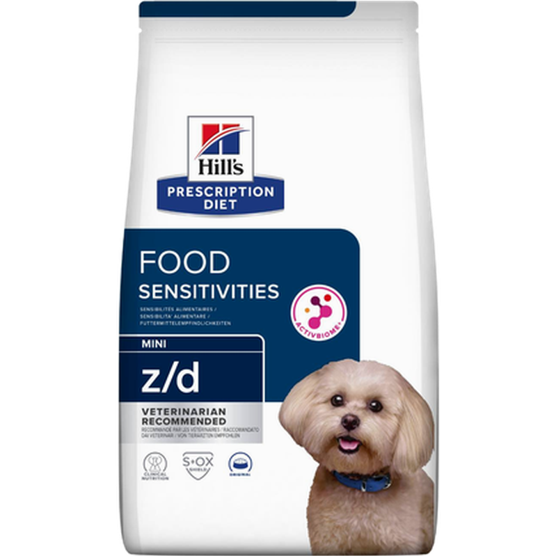 Hill's Prescription Diet Dog z/d Food Sensitivities Skin Care Mini Original - Dry Dog Food