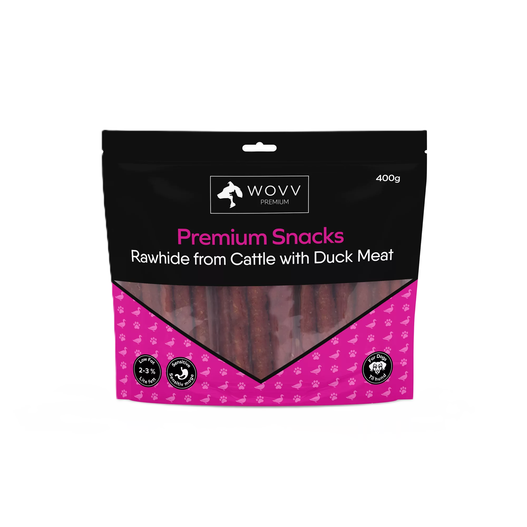 WOVV Tuggpinnar med Andkött