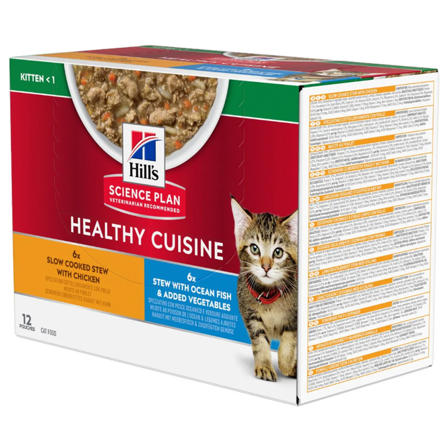 Kitten Healthy Cuisine Stews Chicken, Fish & Vegetables 12 x 80g