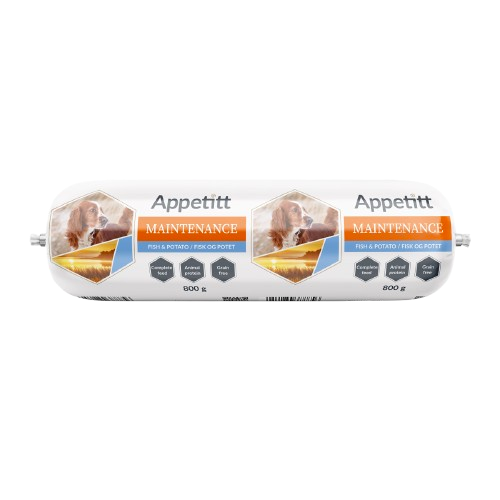 APPETITT - Pølse Maintenance Fish and Poteto 800g - Hund - Hundefôr - VåtfôrPetXL