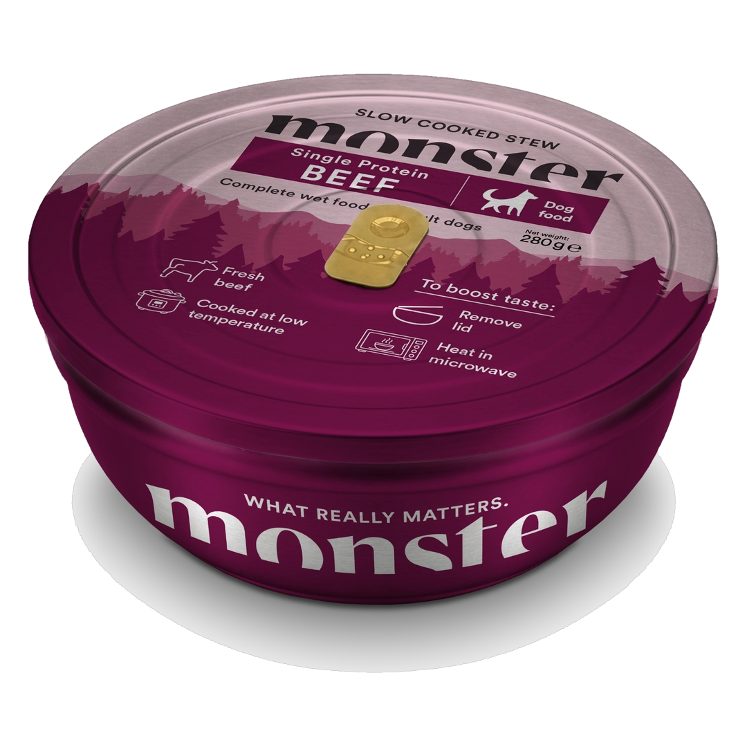Monster Pet Food Monster Våtfôr Slow Cooked Stew Storfekjøtt 280 g