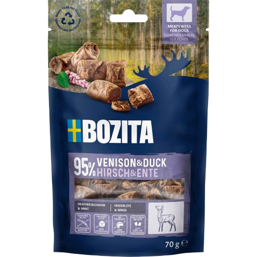 Bozita Hund Snacks Meaty Bites Venison & Duck 70 g