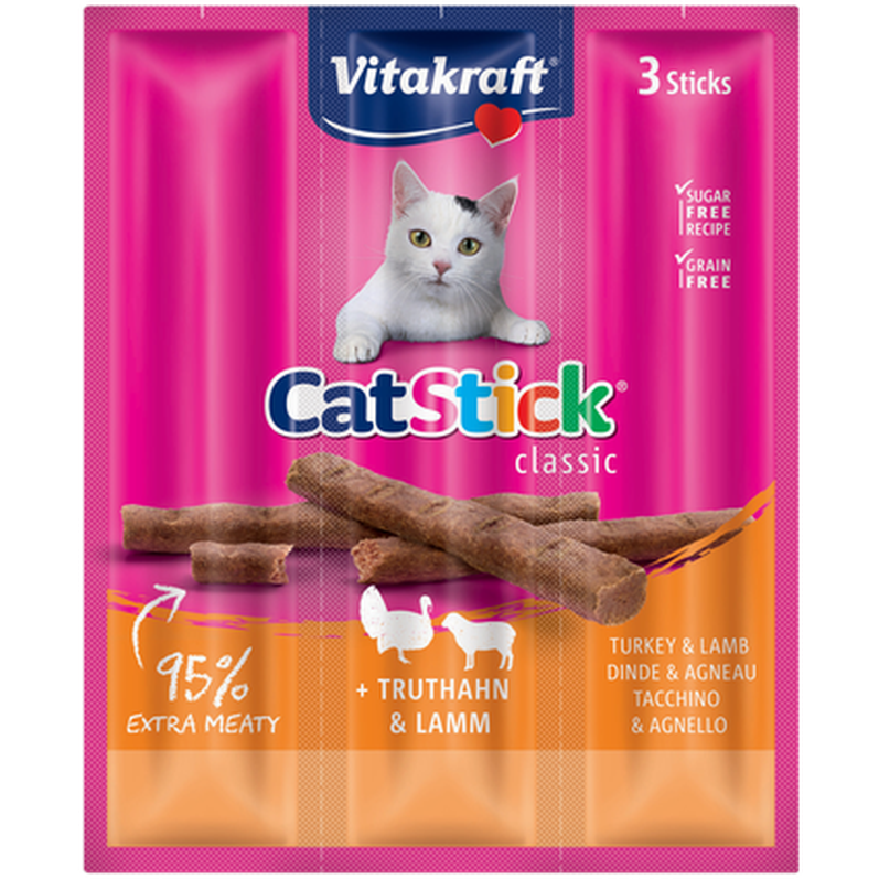 Vitakraft Cat Stick Mini Kalkun/Lam