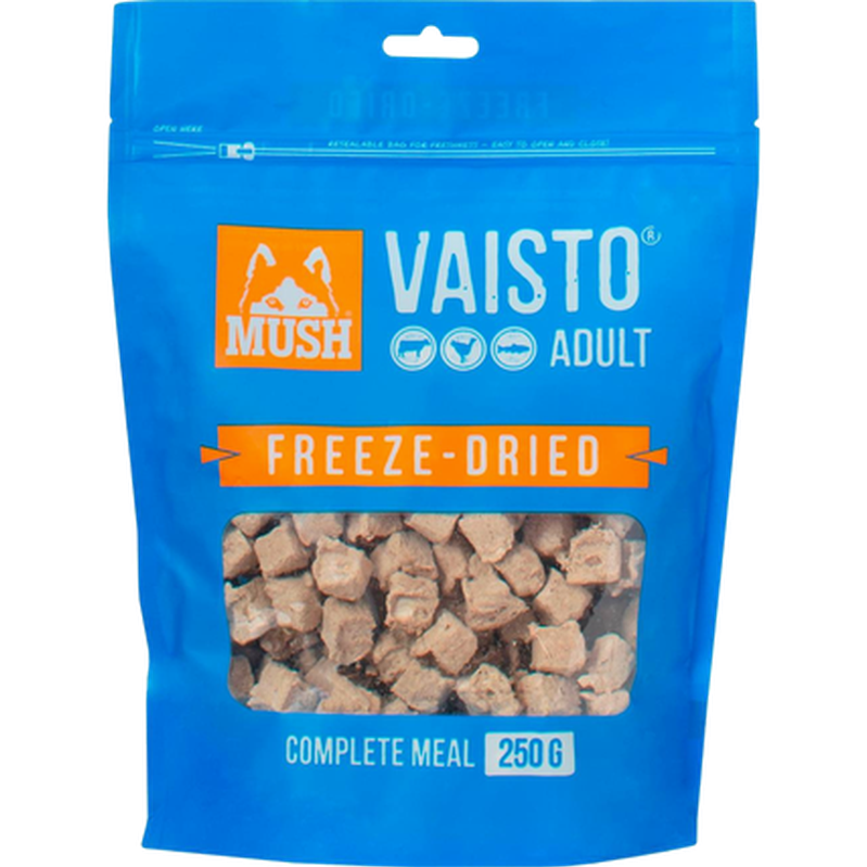 Vaisto Beef-Turkey-Lax Frysetørket 250 g x 5 - Hund - Mush