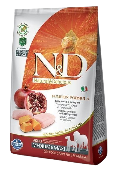 N&D Pumpkin Chicken & Pomegranate Adult Medium/Maxi