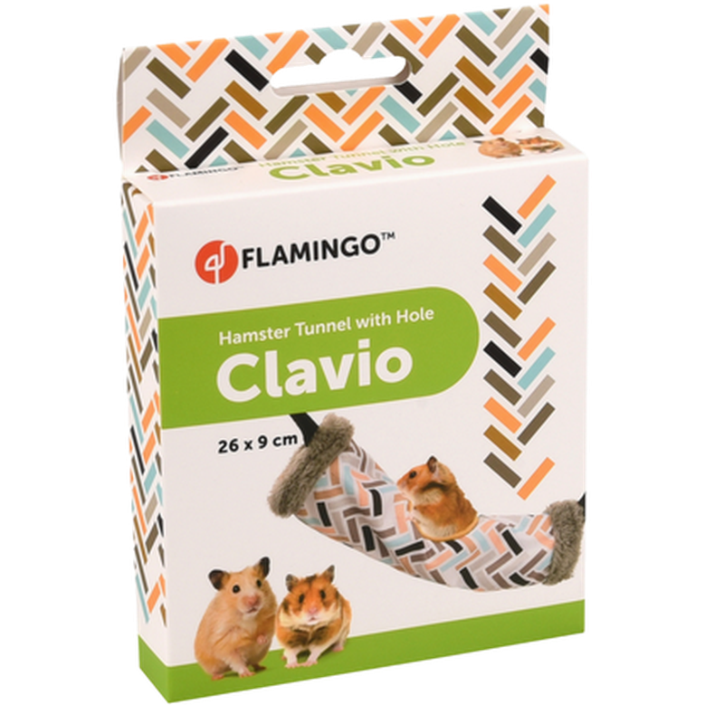 Flamingo Hamstertunnel Clavio 1-hulls opphengsmønster 26x9cm