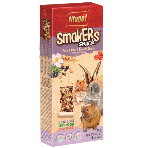 Vitapol - Smakers Gnager Skogsbær 90 g - Smådyr - SnacksPetXL