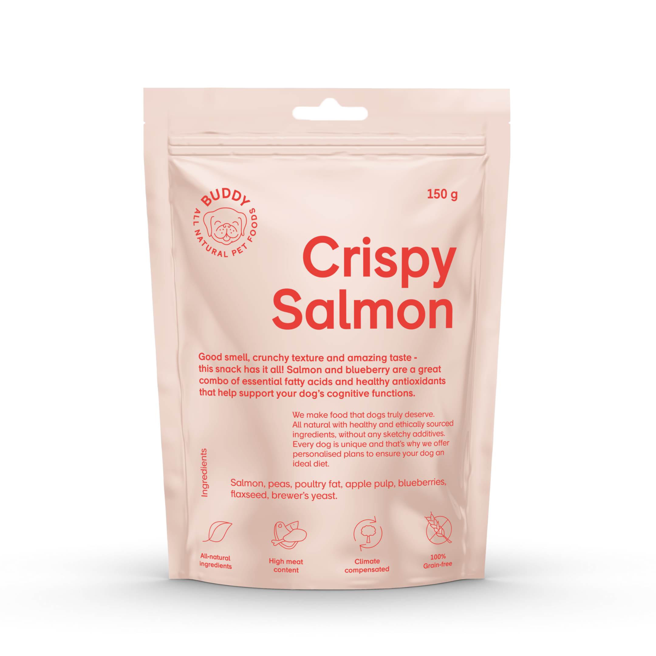 Crunchy Snack Salmon with Blueberries