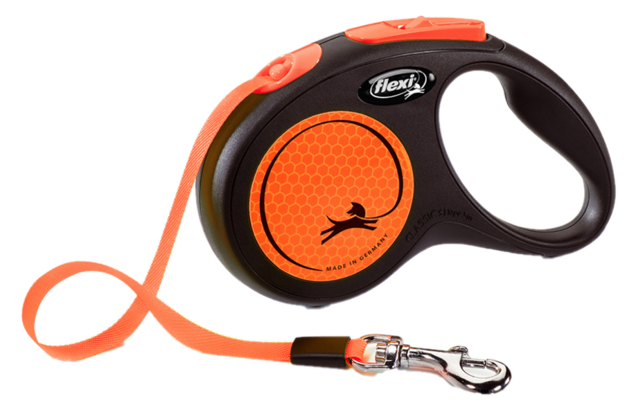 Flexi Rullkoppel New Neon Tape Orange