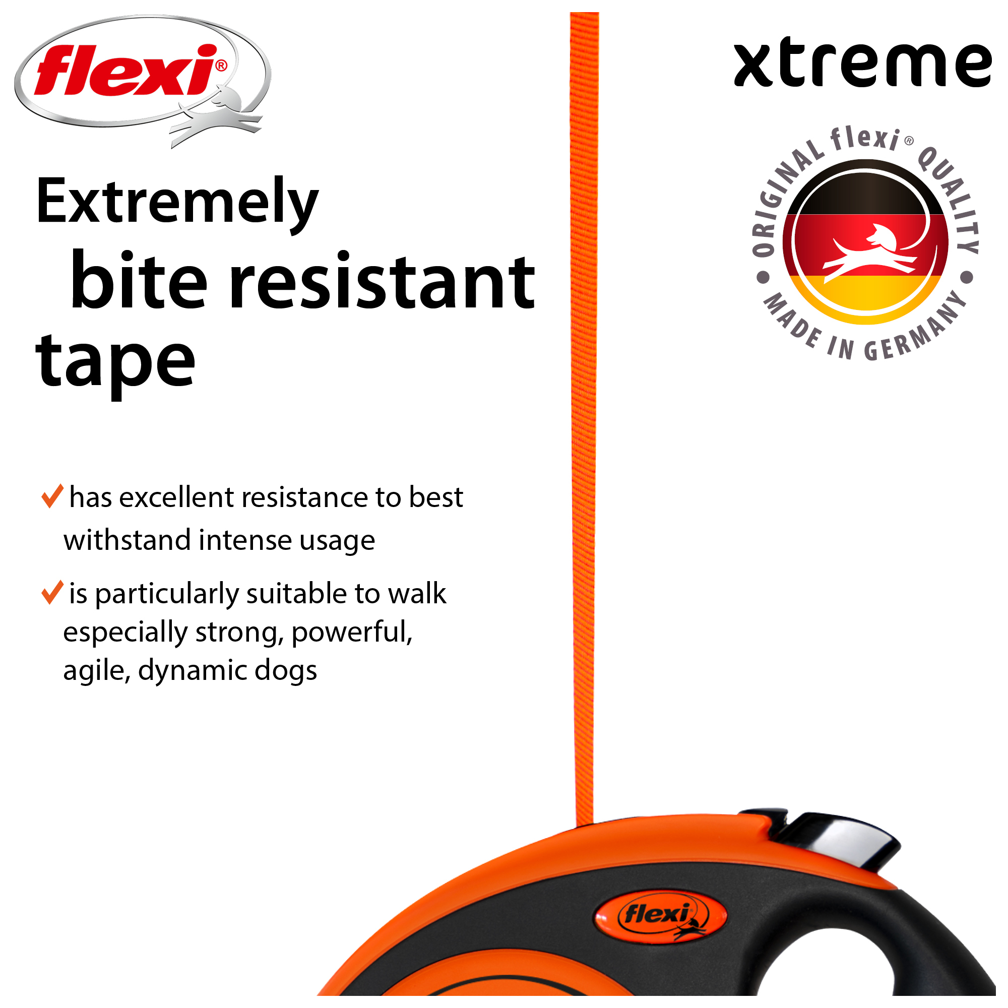Flexi Rullebånd New Neon Xtreme Orange | PetXL