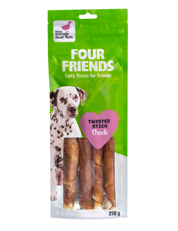 Twisted Stick Duck 4-pakning, 25 cm