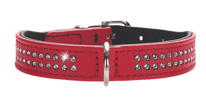 Dog Collar Diamond Petit Red 27 - Neck 20-24cm