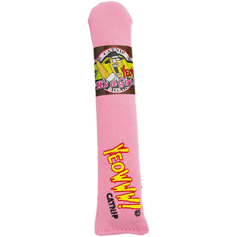 Yeowww! Catnip katteleketøy sigar rosa 17 cm