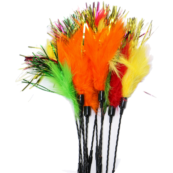 PURRfect Diva Feaher katteleketøy gul 76 cm