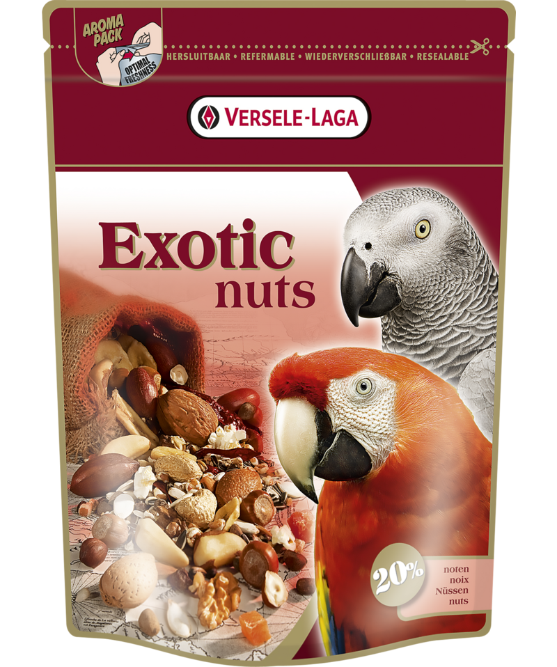 Versele-Laga - Prestige Premium papegøyer eksotiske nøtter 600 g - Fugl - FuglefôrPetXL