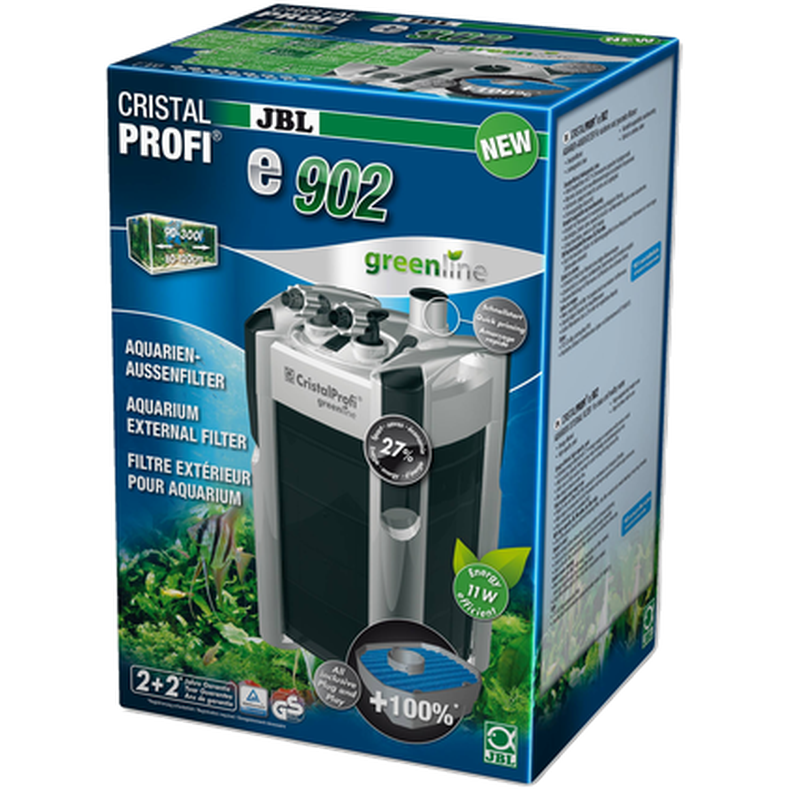 JBL - CristalProfi e902 Greenline External Filter 900L/h 900l/h - Fisk - Pumper og filterPetXL