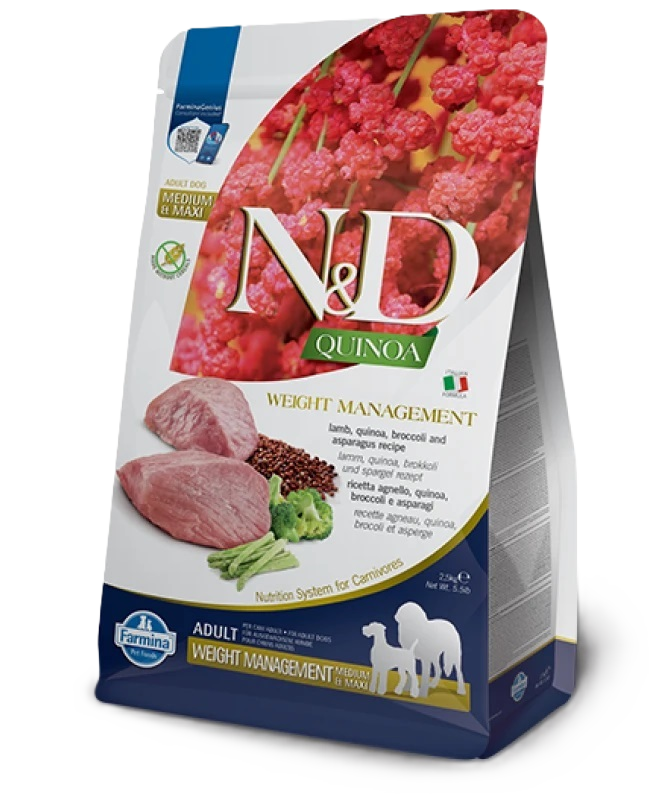 Dog Quinoa Weight Management Lamb & Broccoli Adult Medium & Maxi