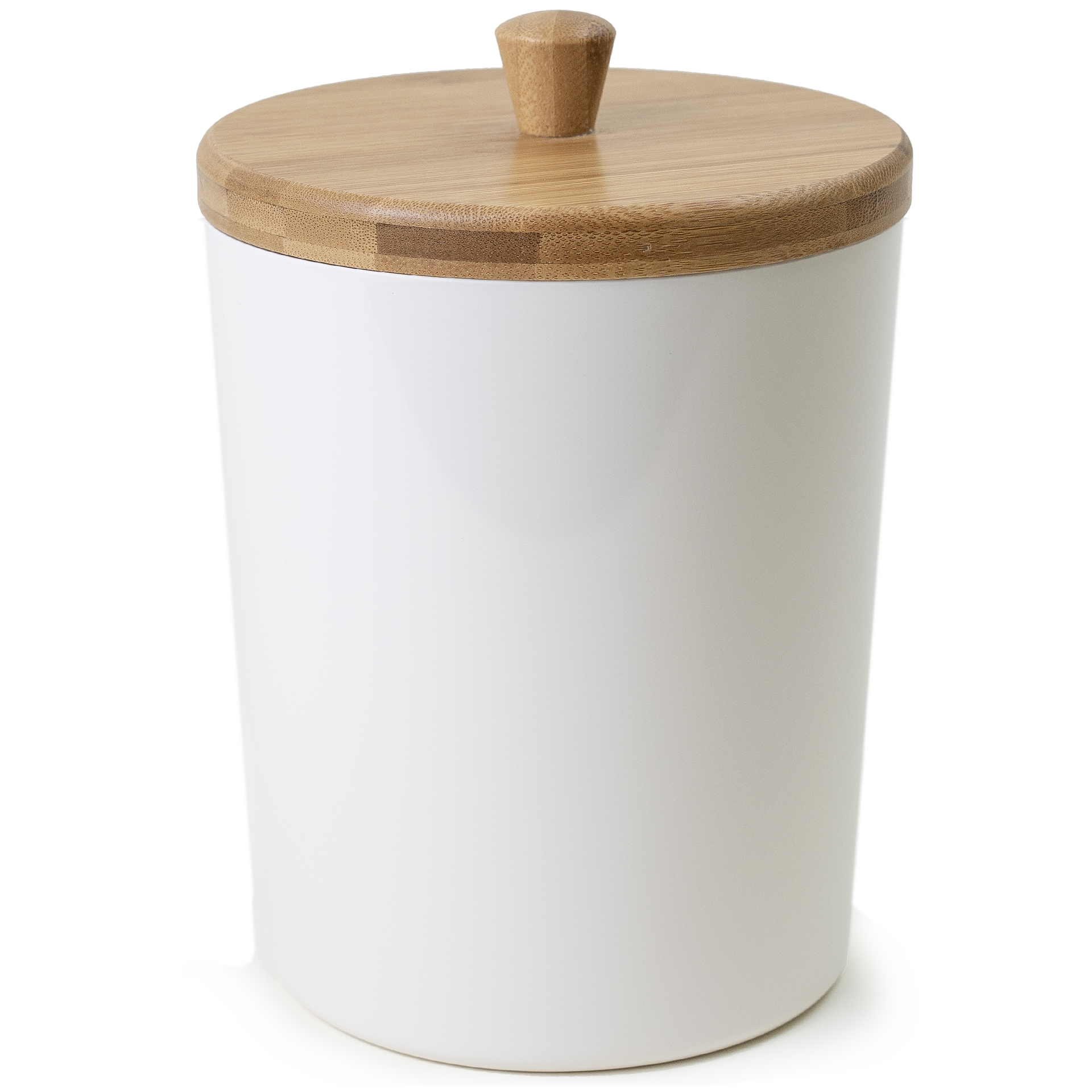 Godterikrukke Bambus 15x22cm, hvit