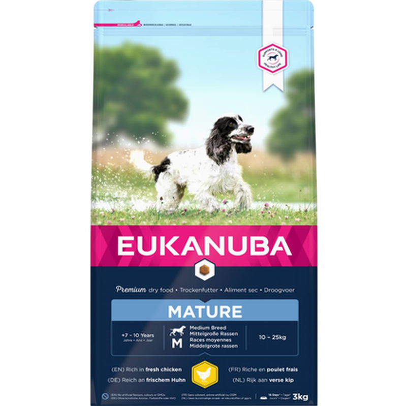EUKANUBA Hundefutter Adult Medium Breed – Huhn, 12 Kg, Für Mittelgroße Rassen