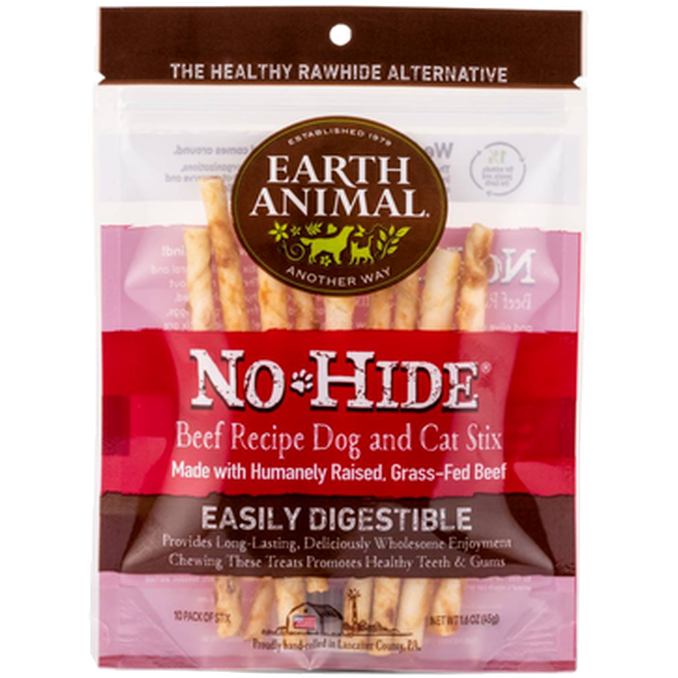 Earth Animal No-Hide Beef Chew Stixs 45 g 10-pk.