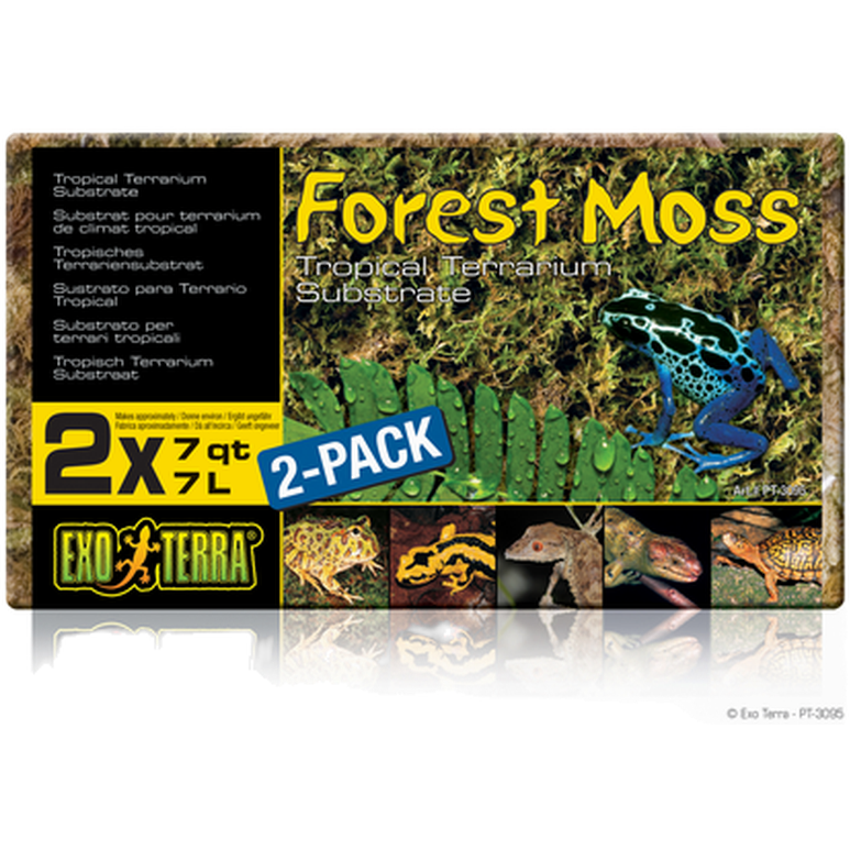 Exoterra Skogsmose - tropisk terrariesubstrat grønn 7 L
