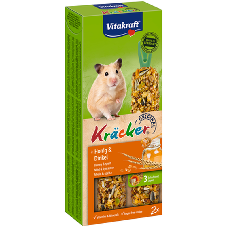 Vitakraft - Kjeks Hamster Honning 2-pakning - Smådyr - SnacksPetXL