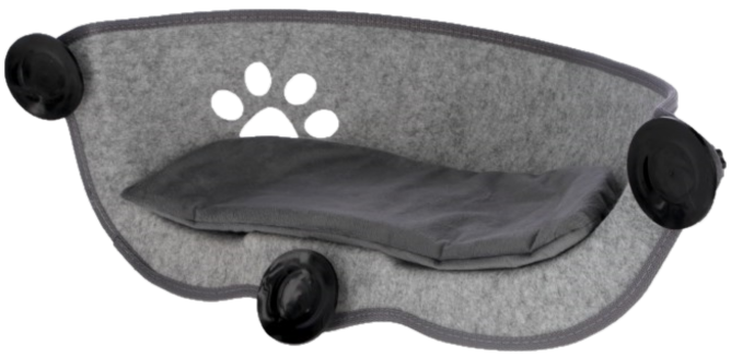 KerblPet Vindusseng Filzino 30x18cm Grå