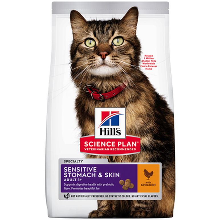 Feline Adult Sensitive Stomach & Skin Chicken - Dry Cat Food 1,5 kg