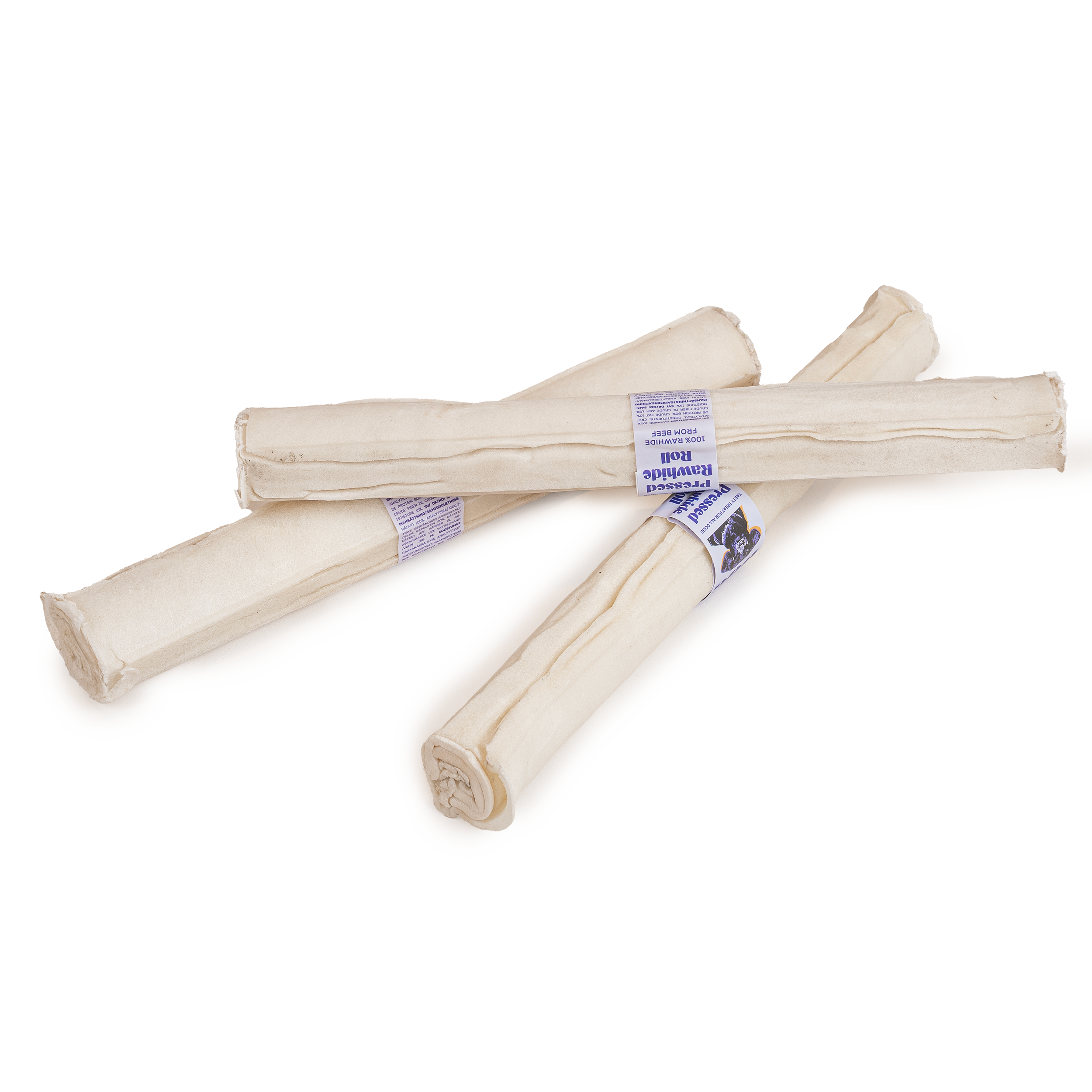 Presset råhud tyggerull 25 cm