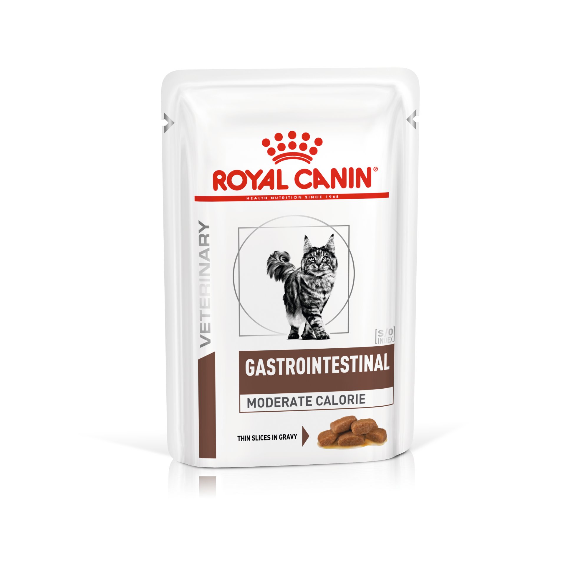 Royal Canin Veterinary Diets Cat Wet Cat Gastro Intestinal Moderat kaloriinnhold 85 g x 12 stk - porsjonsposer