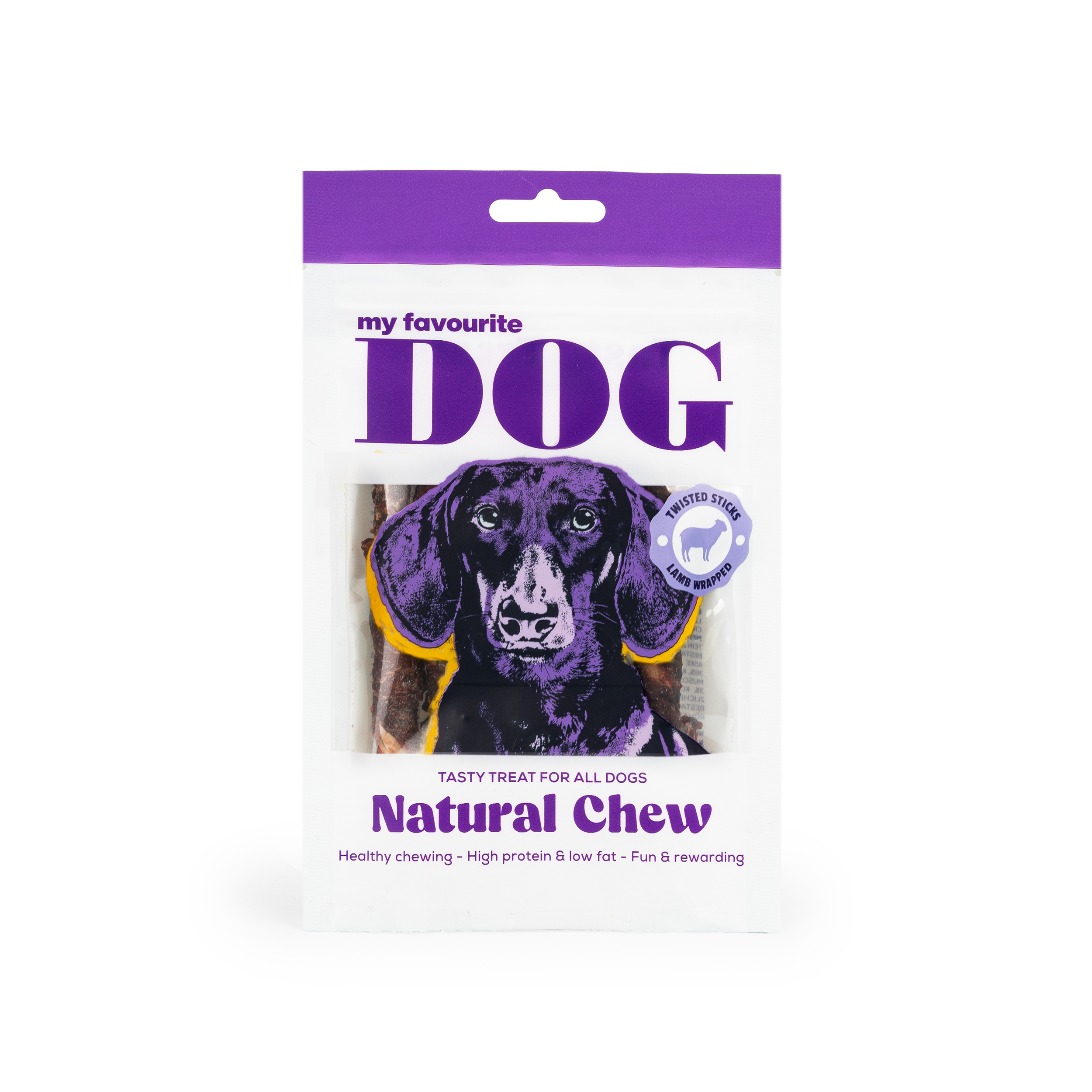 My favourite DOG Tvinnede pinner av råskinn - lam